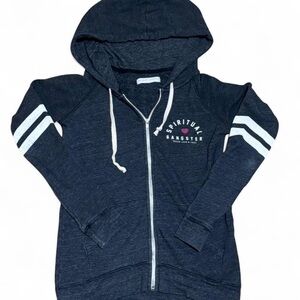 Spiritual Gangster Dark Blue Zip-Up Hoodie